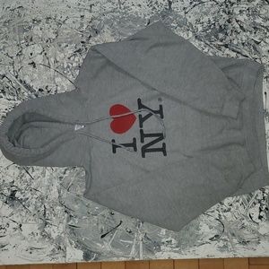 I Love New York mens graphic hoodie